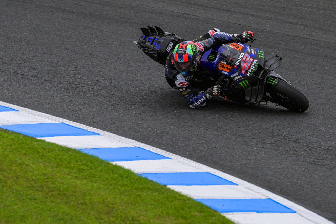 リヤグリップに問題抱えるヤマハ。「上位にはほど遠いけど改善が見られた」と解決への糸口か／第16戦日本GP