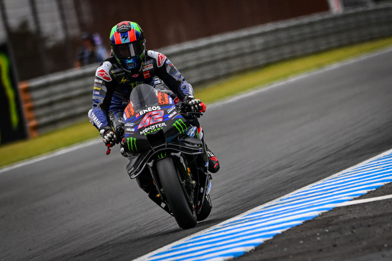 リヤグリップに問題抱えるヤマハ。「上位にはほど遠いけど改善が見られた」と解決への糸口か／第16戦日本GP