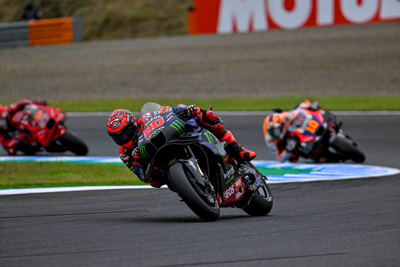 リヤグリップに問題抱えるヤマハ。「上位にはほど遠いけど改善が見られた」と解決への糸口か／第16戦日本GP