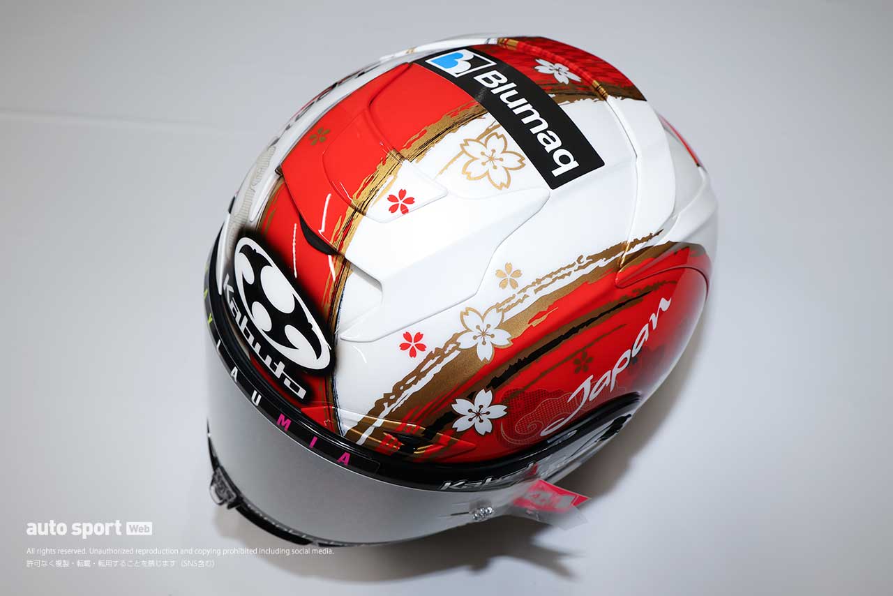 アレイシ・エスパルガロの特別ヘルメットに『京友禅』をKabuto潜入取材。レプリカ発売も決定／MotoGP第16戦日本GP