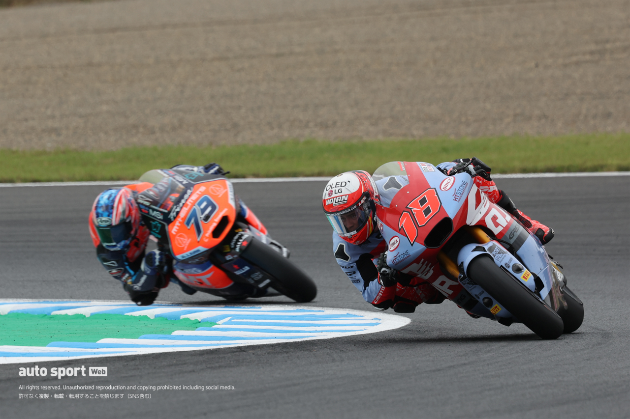 小椋藍、タイヤ戦略が功を奏し2位獲得 「雨が止んだ瞬間に攻められる！ と思った」／第16戦日本GP