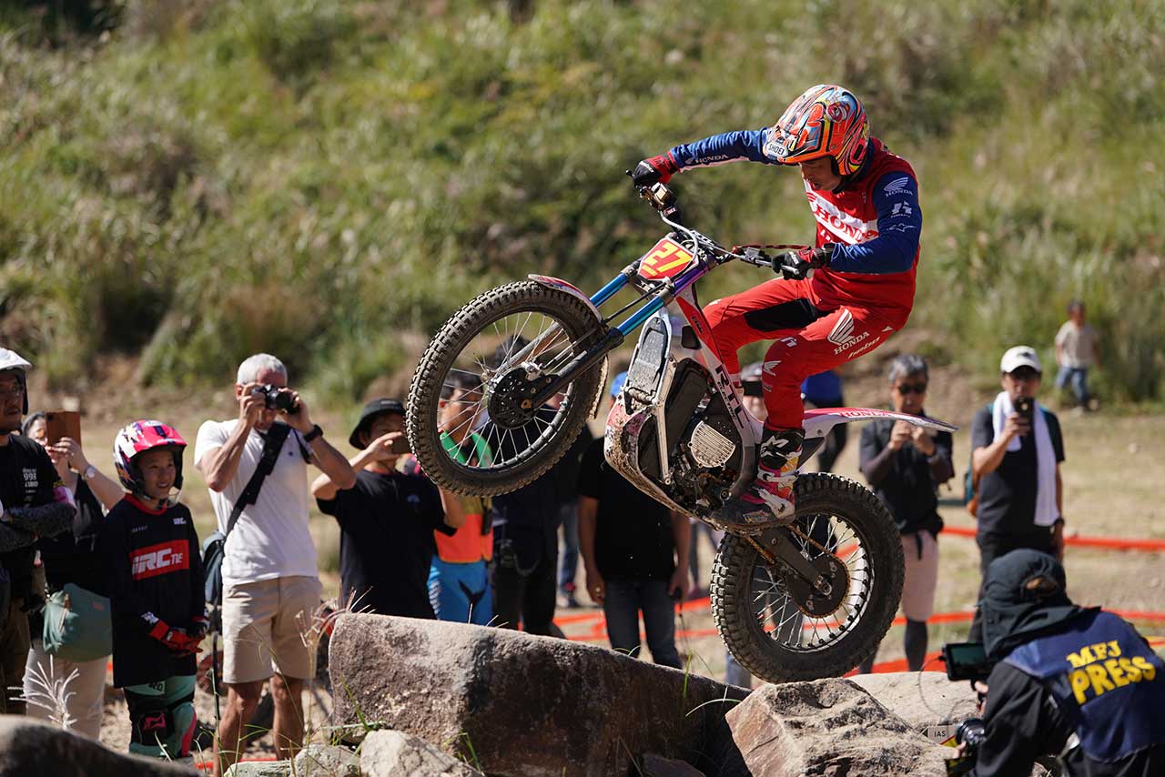 藤波貴久、21年ぶりに全日本トライアルで勝利。Team HRCの電動バイクRTL ELECTRICでデビューウイン