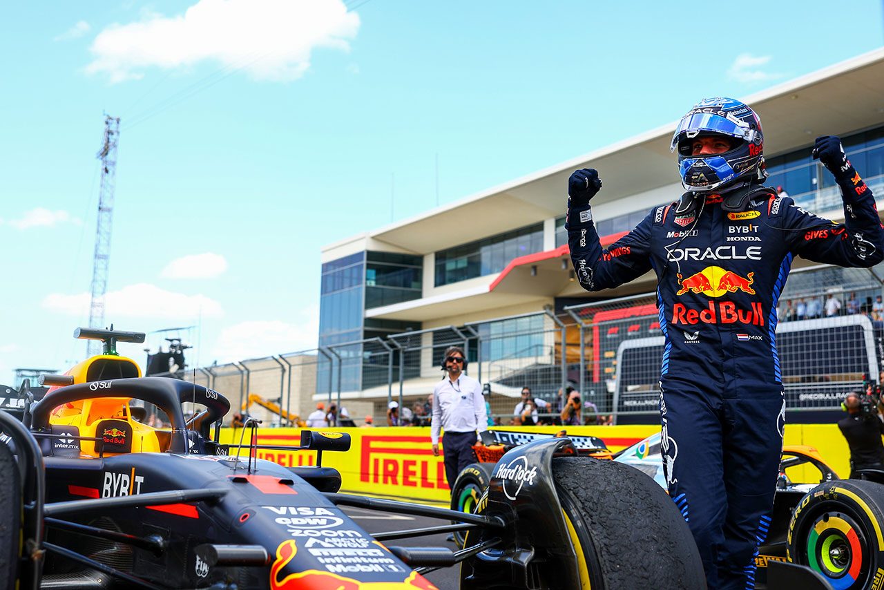 2024年F1第19戦アメリカGPスプリントを制したマックス・フェルスタッペン（レッドブル）