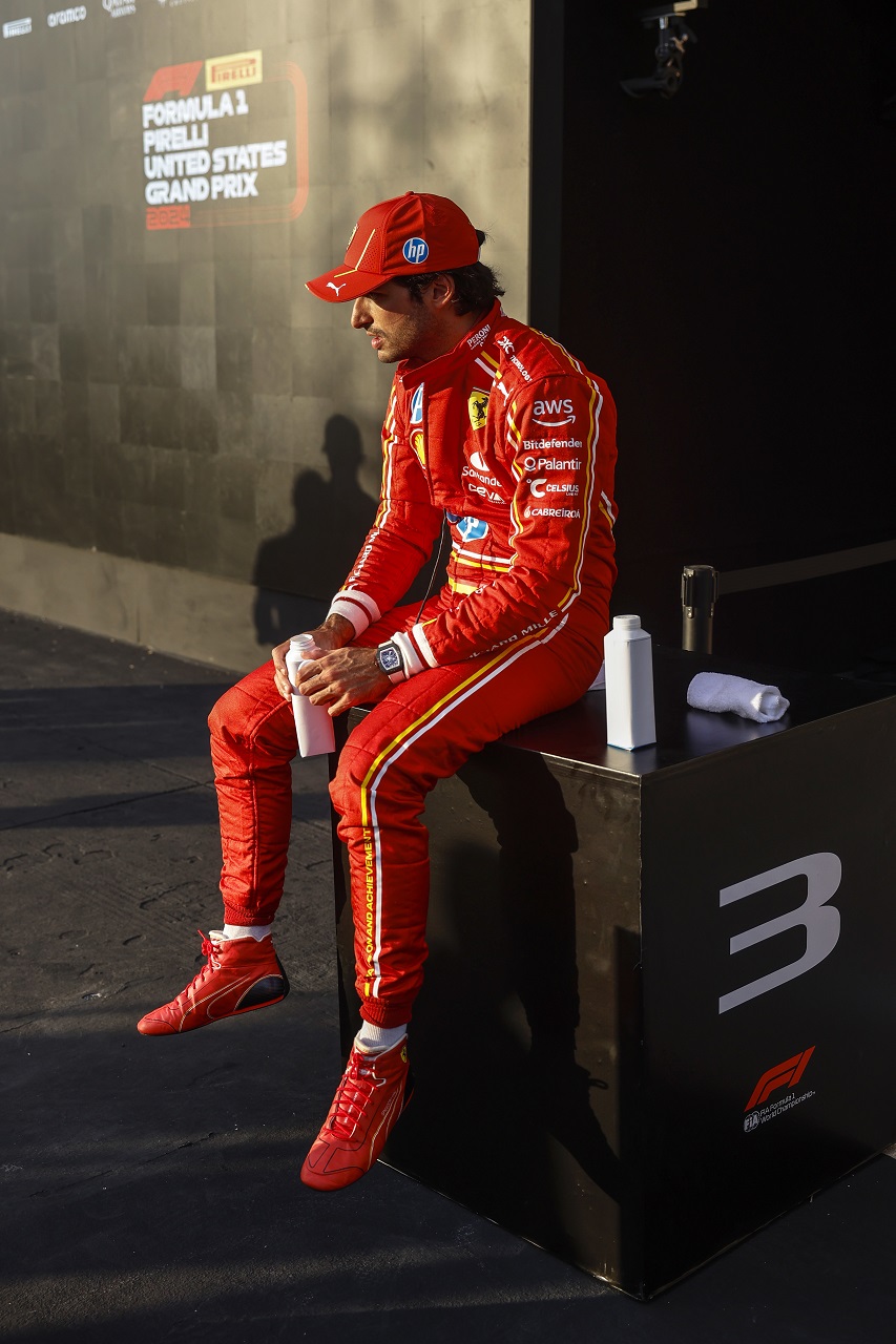 カルロス・サインツ（フェラーリ）が予選3番手