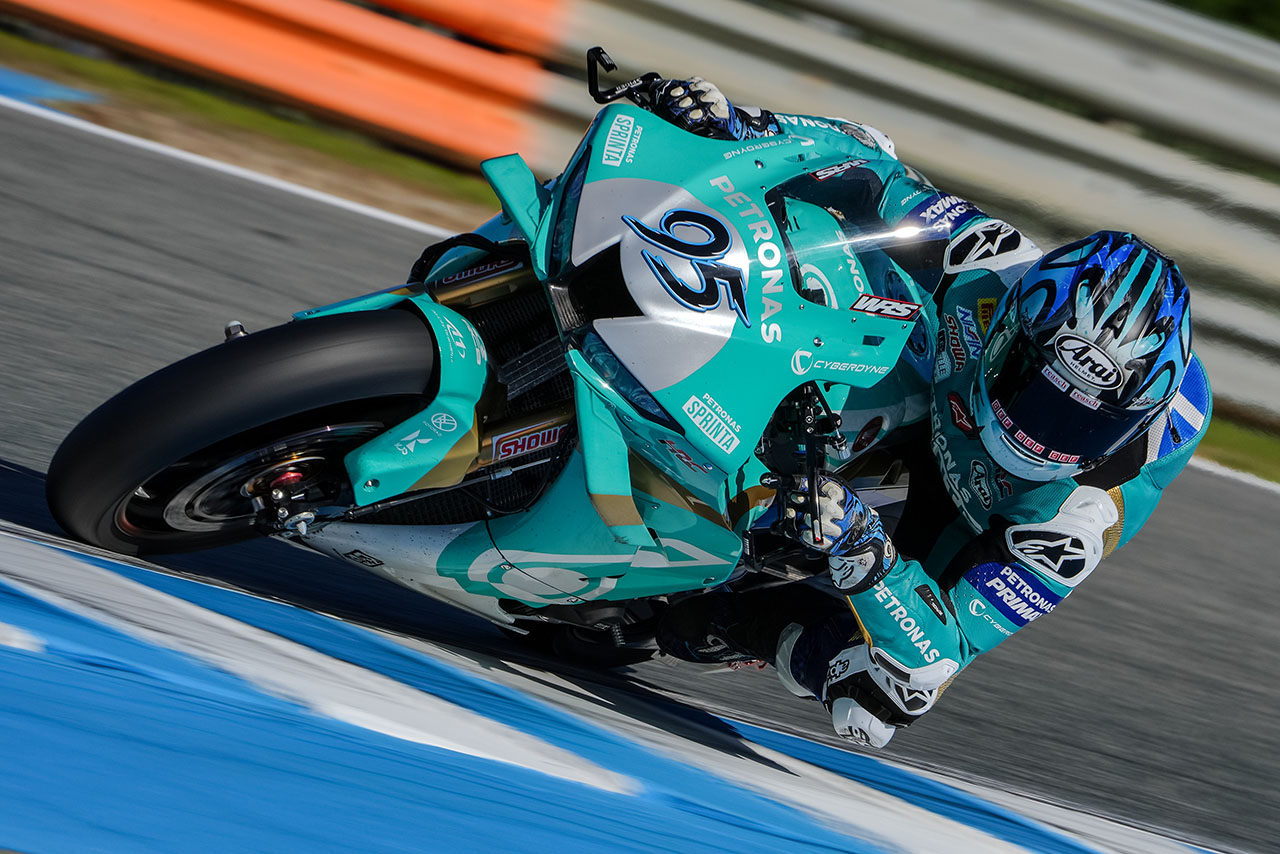 王者不在でブレガがトップ、初お披露目のビモータKB998はシェイクダウンを遂行。長島は11番手／SBKヘレステスト1日目