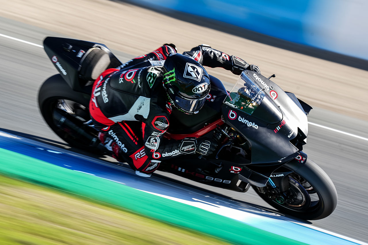 ビモータKB998初ライドのバッサーニとロウズが1-2。カワサキがトップ3独占／SBKテスト2日目