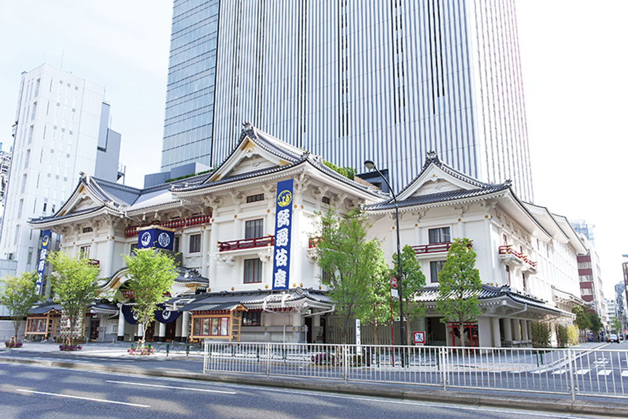 に東京都中央区銀座の歌伎座