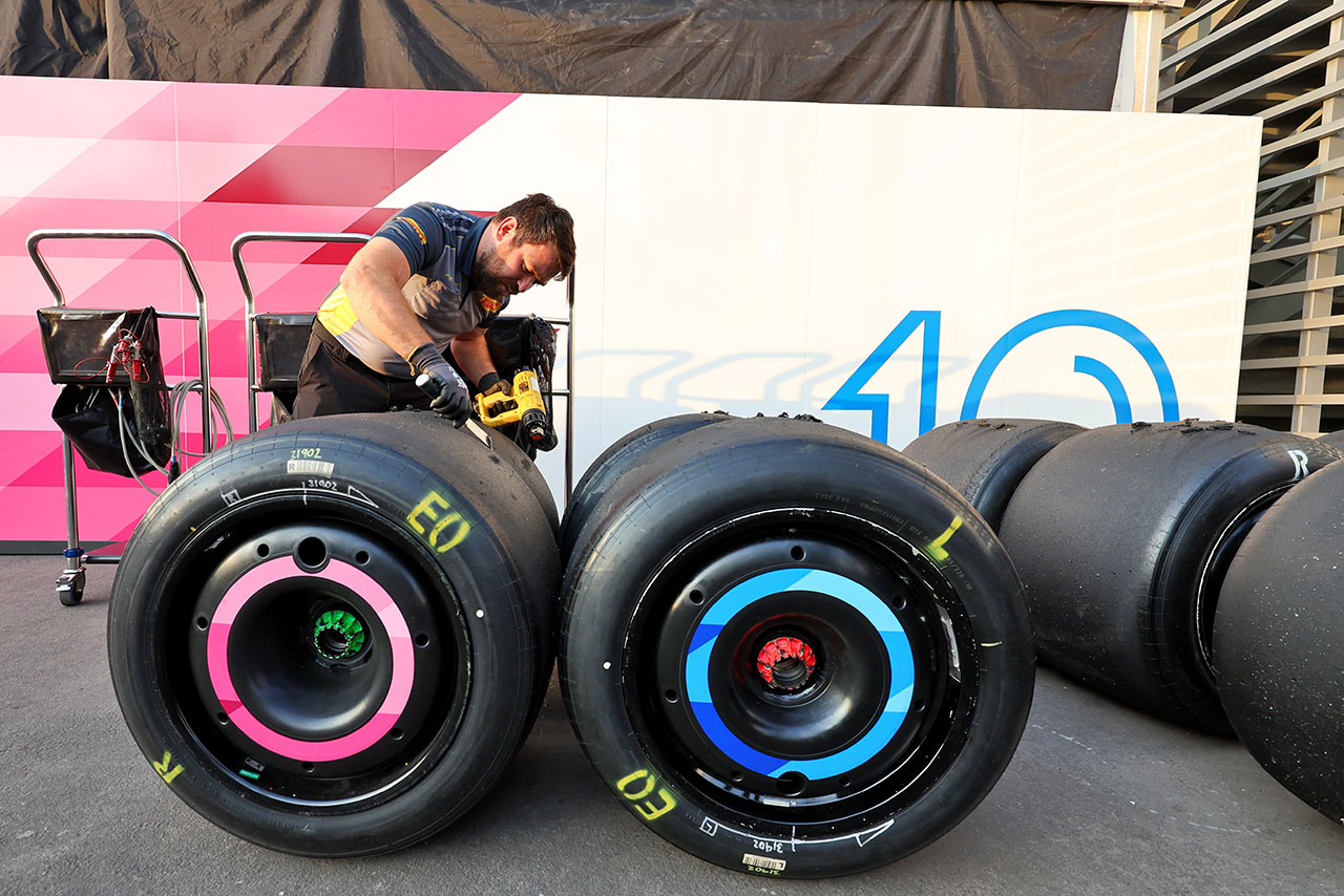 2024年F1第20戦メキシコシティGPのフリー走行2回目で行われたピレリのタイヤテスト