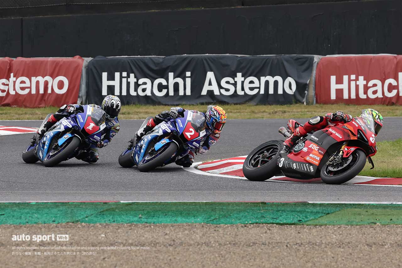 最終ラップを制した水野涼（DUCATI Team KAGAYAMA）／2024全日本ロード第8戦鈴鹿 JSB1000 レース1