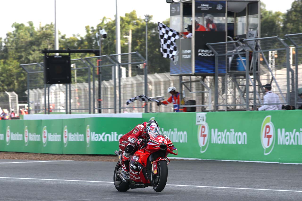 バスティアニーニが今季2度目のスプリント優勝。ドゥカティがトップ8を占める／第18戦タイGP