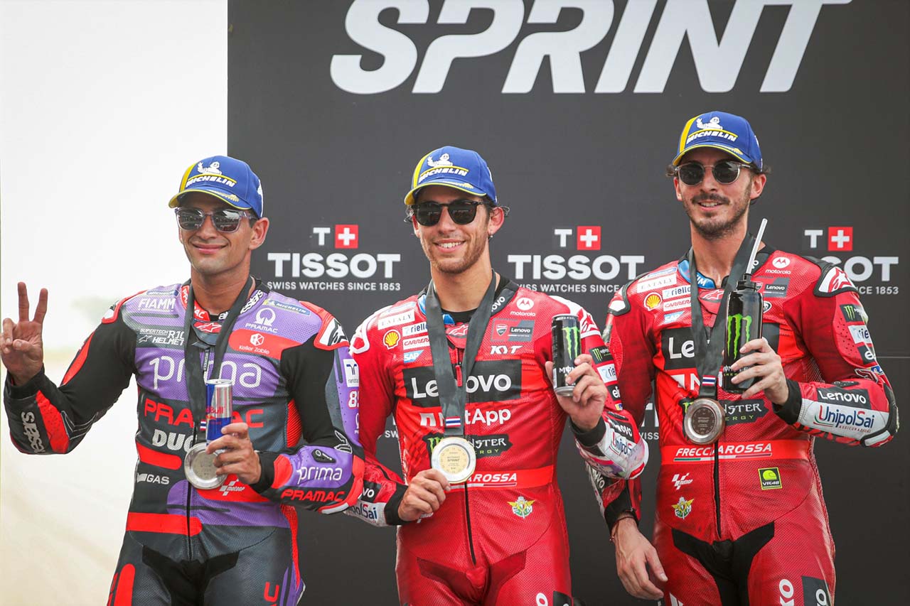 バスティアニーニが今季2度目のスプリント優勝。ドゥカティがトップ8を占める／第18戦タイGP