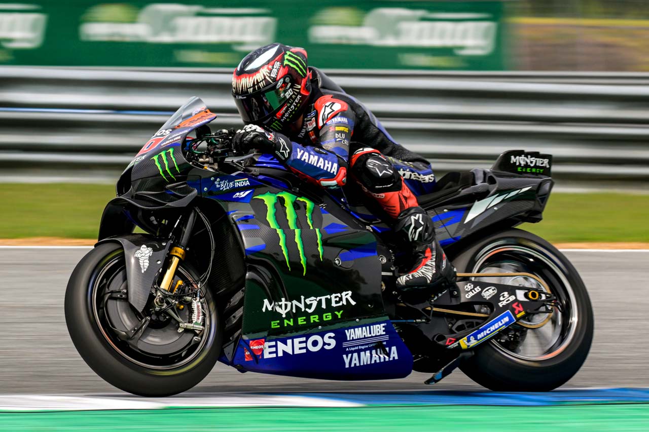 ヤマハ：クアルタラロが予選2列目獲得もスプリントは入賞逃す「1周目を除けば今日はとても良かった」／第18戦タイGP