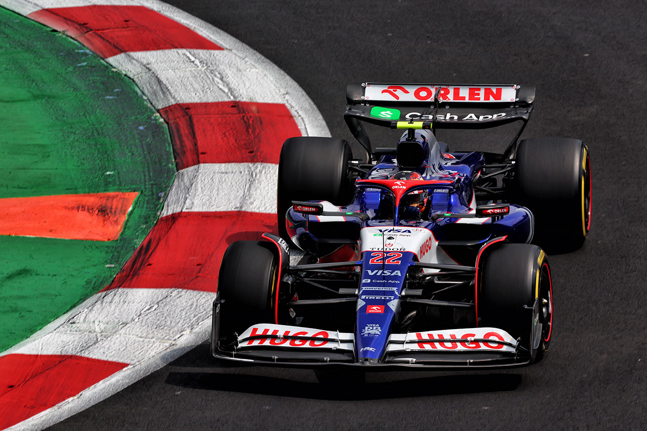 2024年F1第20戦メキシコシティGP　角田裕毅（RB）