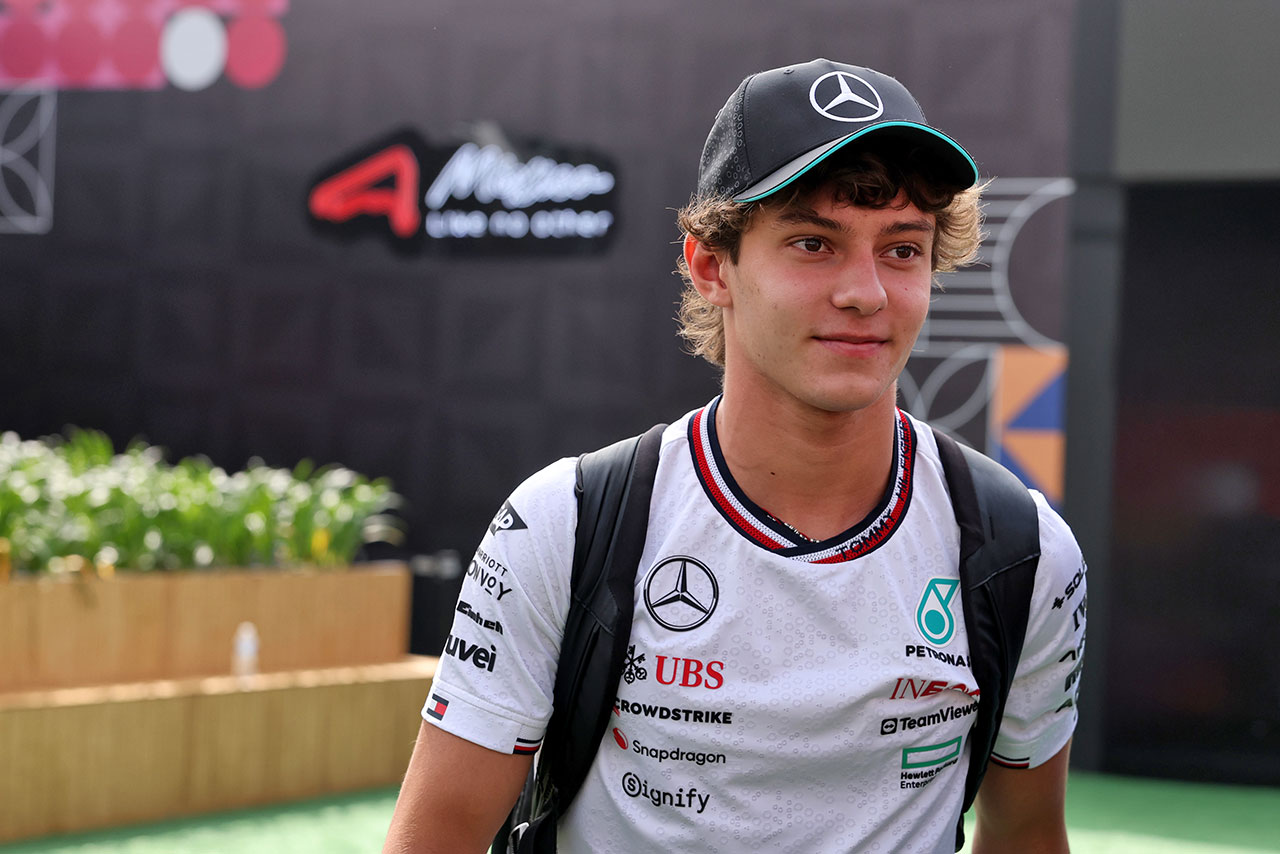 2024年F1第20戦メキシコシティGP　アンドレア・キミ・アントネッリ（メルセデス）