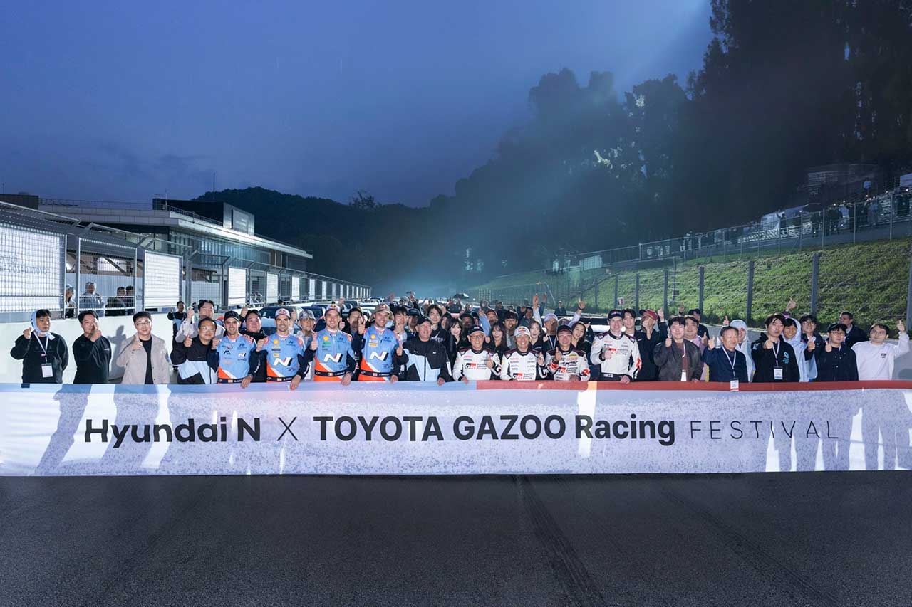 トヨタGRとヒョンデNが韓国でコラボイベントを開催。モリゾウがヤリスWRCでドーナツターン