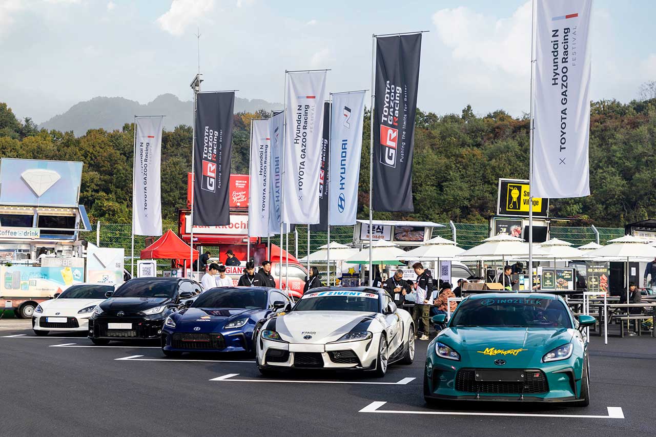 トヨタGRとヒョンデNが韓国でコラボイベントを開催。モリゾウがヤリスWRCでドーナツターン