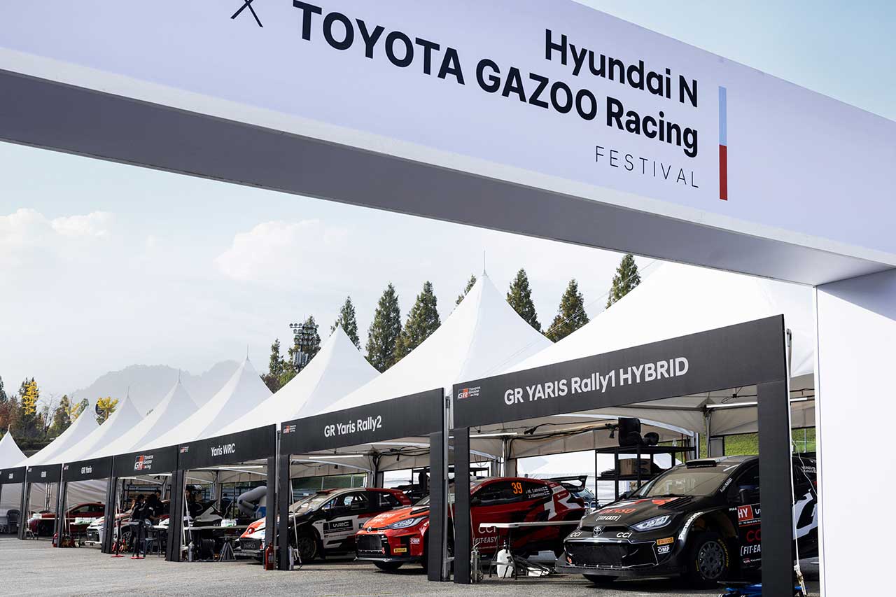 トヨタGRとヒョンデNが韓国でコラボイベントを開催。モリゾウがヤリスWRCでドーナツターン