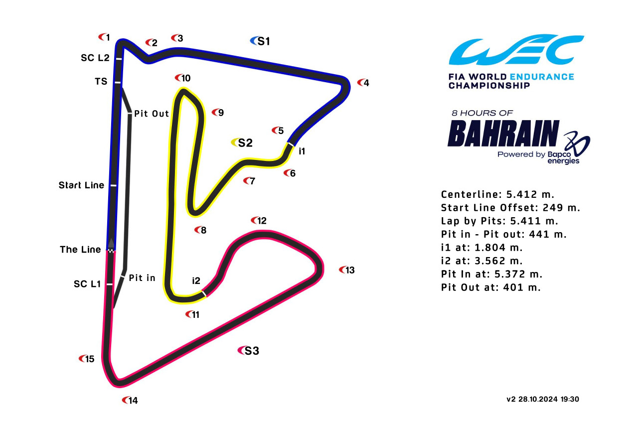 2024年WEC第8戦バーレーン　TV放送＆タイムスケジュール／最新エントリーリスト