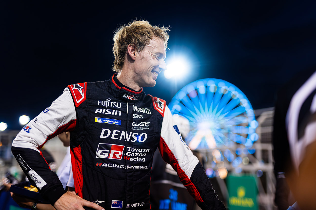 ポールポジションを獲得した8号車トヨタGR010ハイブリッドのブレンドン・ハートレー