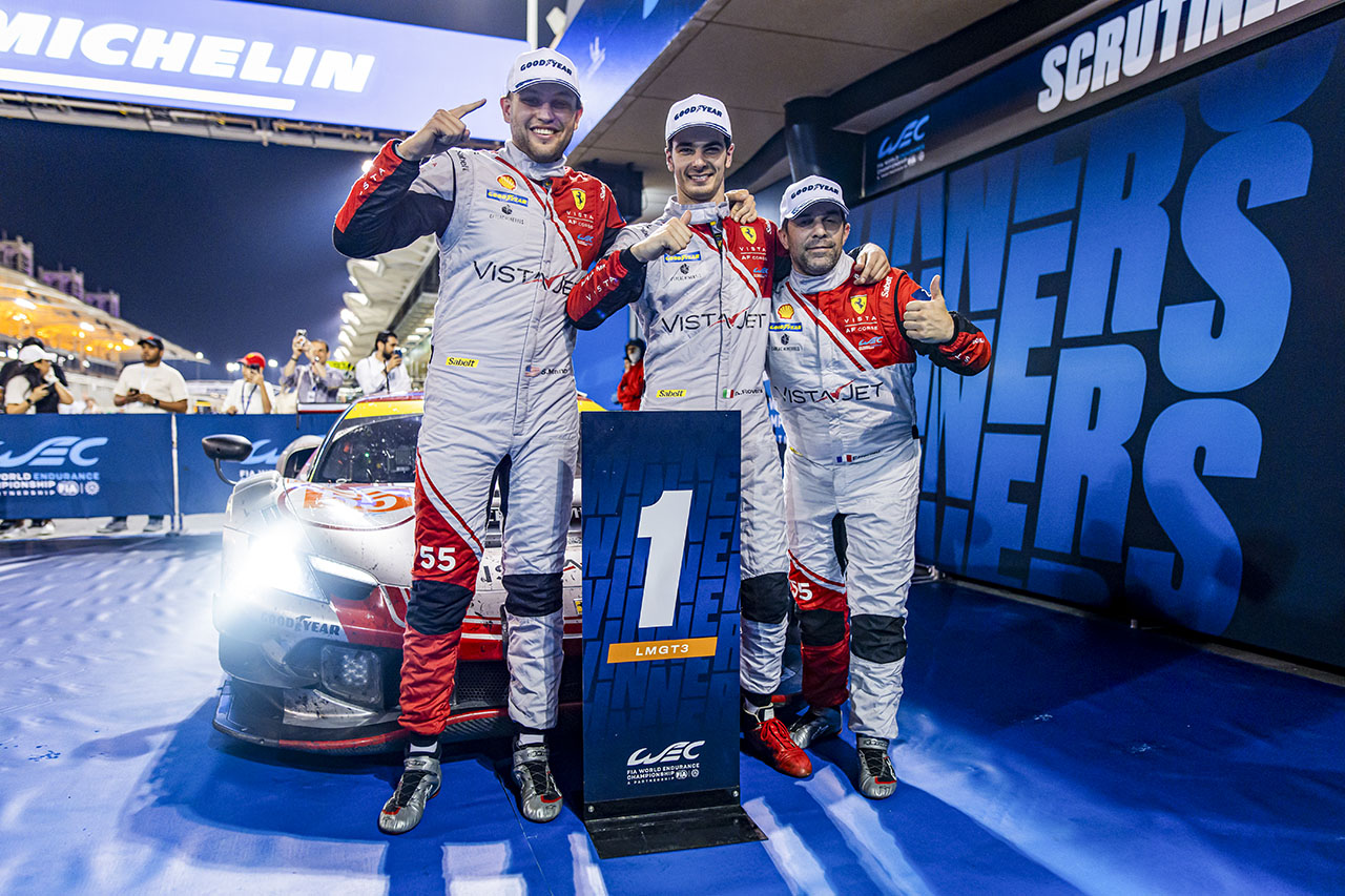 LMGT3クラス優勝の55号車フェラーリ296 LMGT3（ビスタAFコルセ）