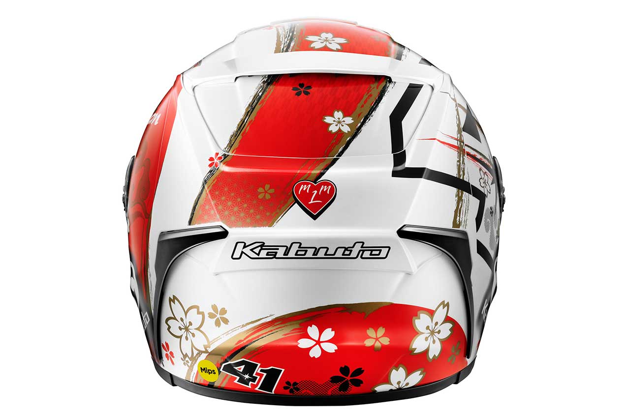 アレイシ・エスパルガロのレプリカヘルメット『KABUTO F-17 Mips ALEIX-JAPAN』