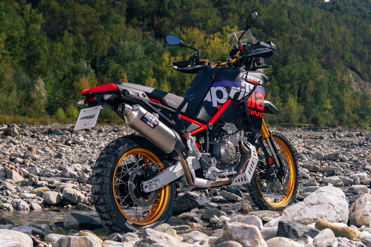 アプリリア、優勝マシンから着想を得た新型『トゥアレグ・ラリー』を初公開。『トゥアレグ660』の最新モデルも同時発表