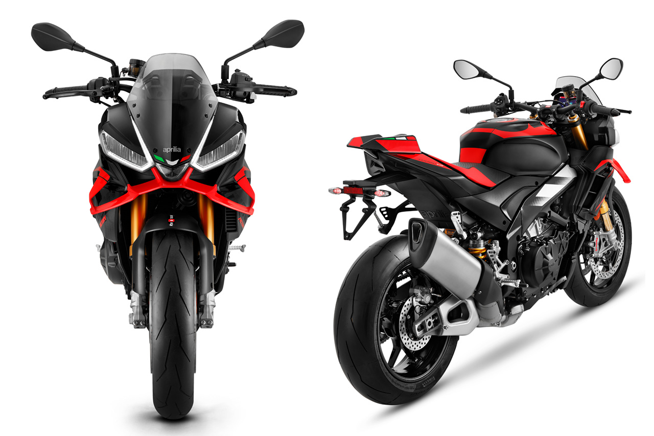 アプリリア、パワーアップした新型『RSV4』『トゥオーノV4』を発表。MotoGP由来のウイングも装備