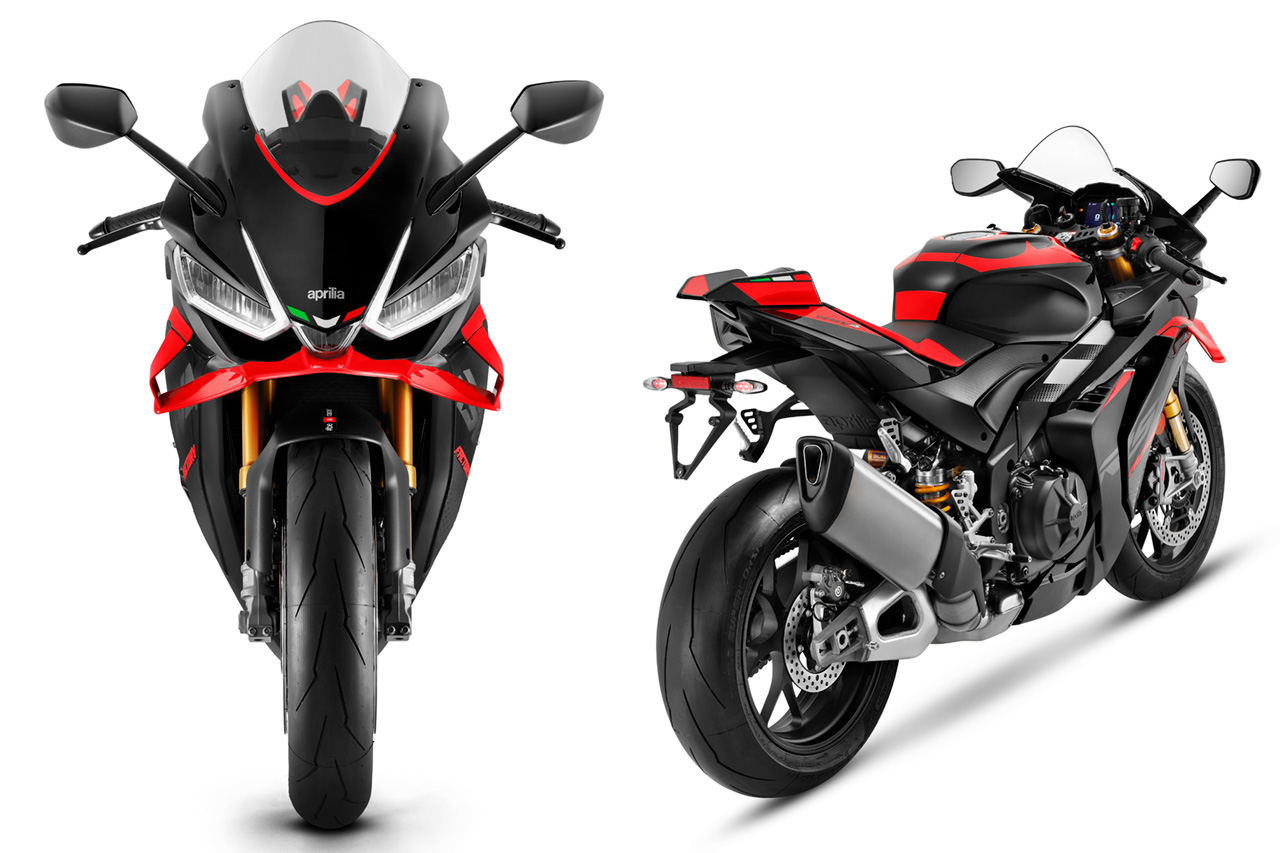 アプリリア、パワーアップした新型『RSV4』『トゥオーノV4』を発表。MotoGP由来のウイングも装備