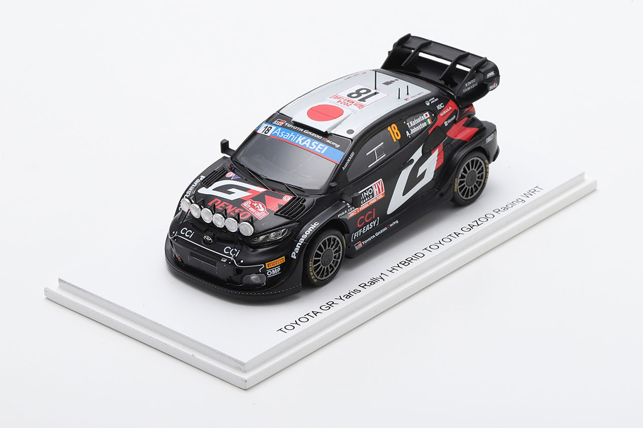 ラリージャパンに向けて勝田貴元のナイトラリー仕様モデルカーが登場。パッケージにWRC公式ロゴが入った限定品