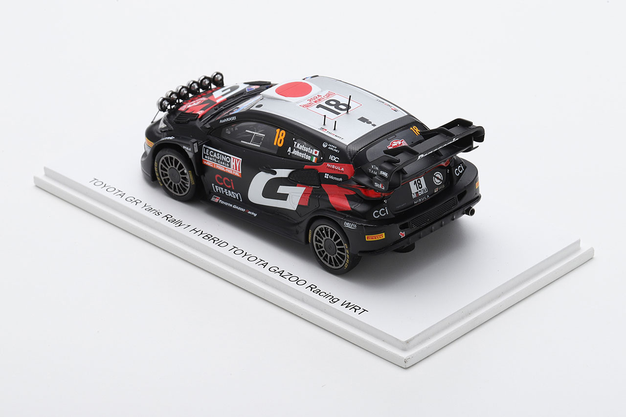 ラリージャパンに向けて勝田貴元のナイトラリー仕様モデルカーが登場。パッケージにWRC公式ロゴが入った限定品