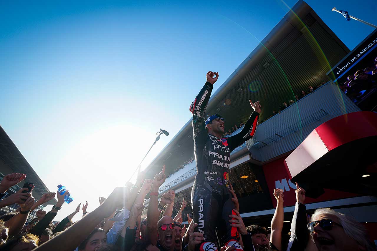 2024MotoGPチャンピオンに輝いたホルヘ・マルティン（プリマ・プラマック・レーシング）／第20戦ソリダリティGP