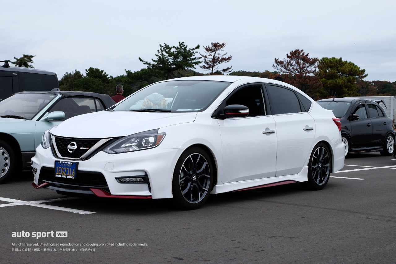 日産車大集合。オーテック車、ニスモ車のイベントで千代勝正がスーパーGT最終戦への意気込みを語る