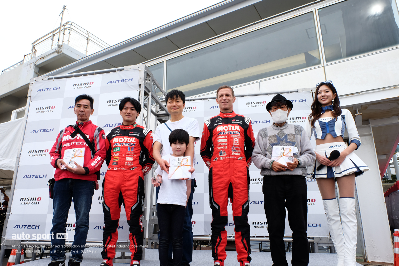 日産車大集合。オーテック車、ニスモ車のイベントで千代勝正がスーパーGT最終戦への意気込みを語る