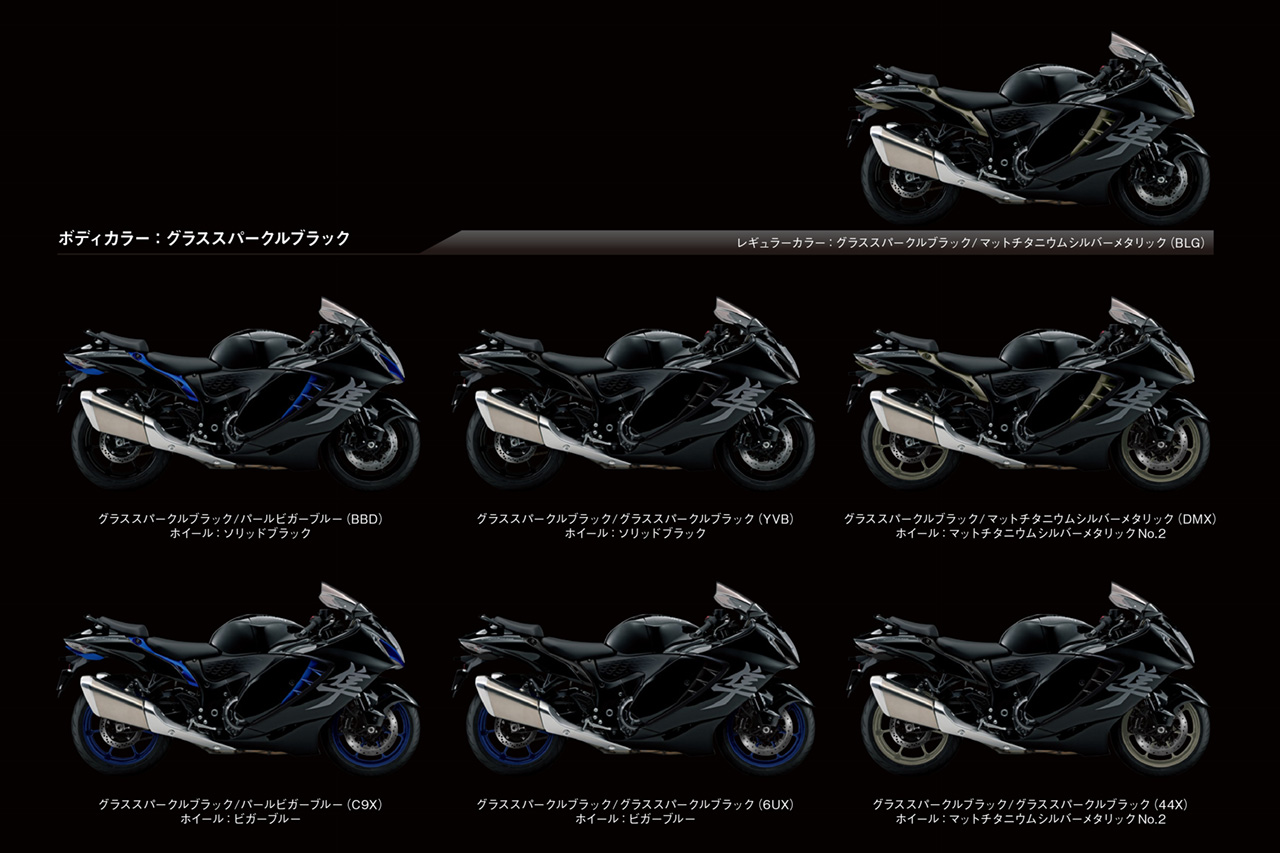 スズキ、フラッグシップ『ハヤブサ』のカラーリングを変更した最新モデルを発表。11月22日より発売