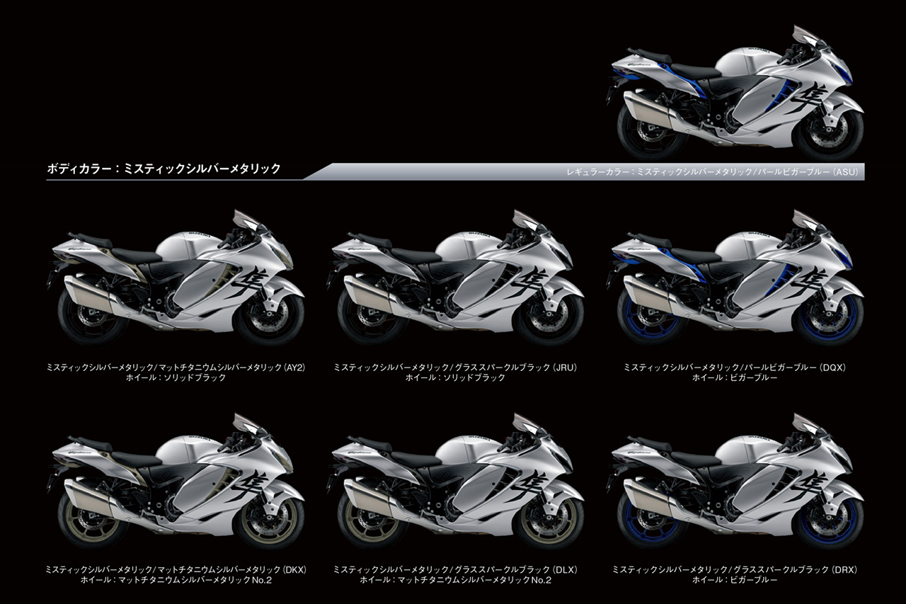 スズキ、フラッグシップ『ハヤブサ』のカラーリングを変更した最新モデルを発表。11月22日より発売