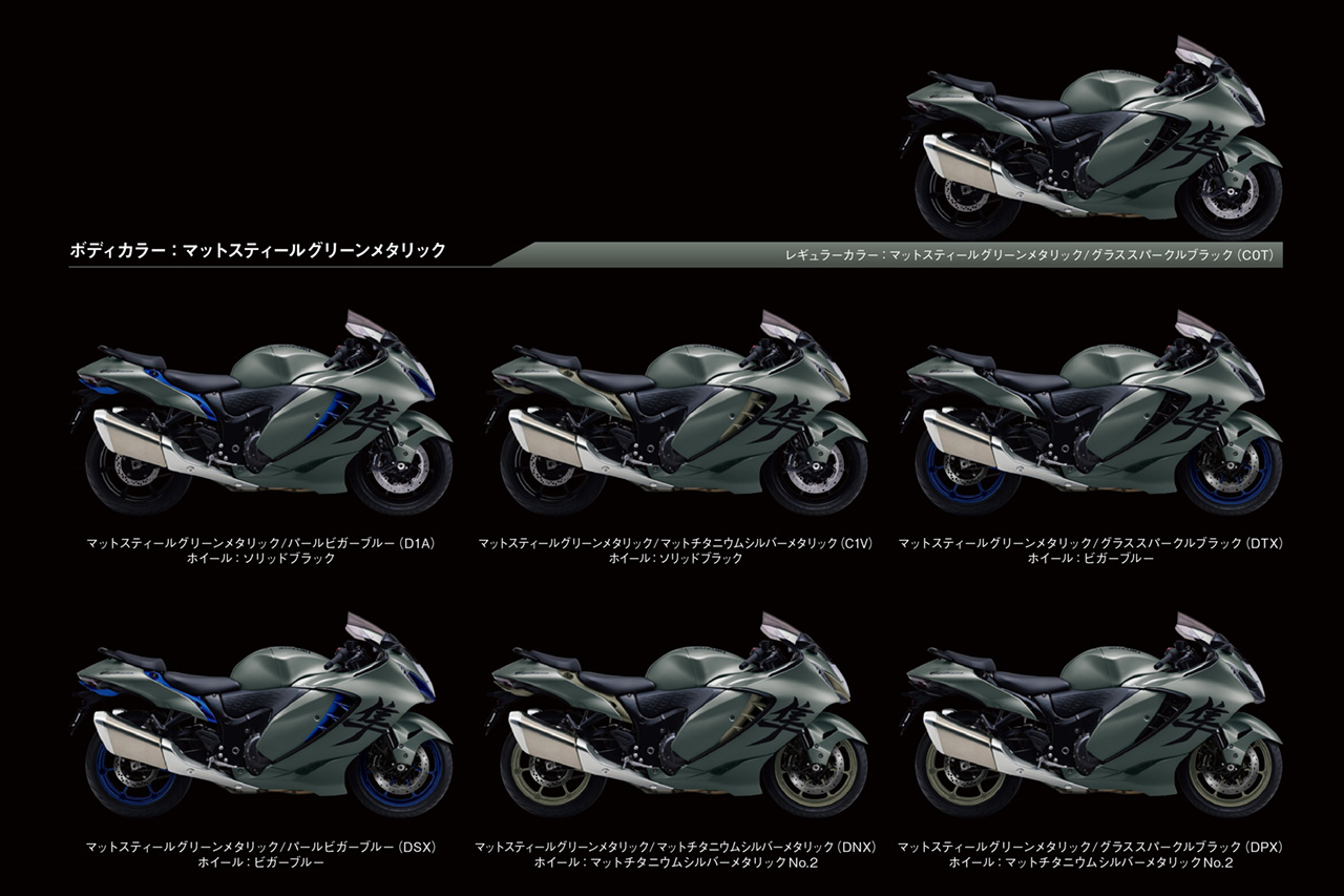 スズキ、フラッグシップ『ハヤブサ』のカラーリングを変更した最新モデルを発表。11月22日より発売