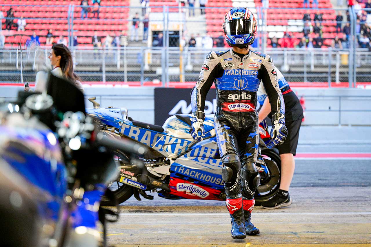 「今の最優先事項はコーナーの進入」小椋藍MotoGP初走行は最多86周回で21番手／MotoGPバルセロナテスト