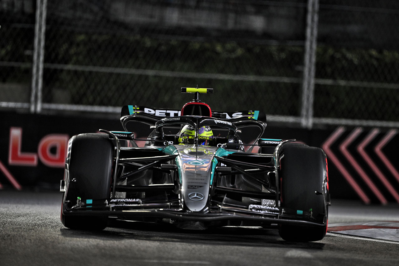 2024年F1第22戦ラスベガスGP　ルイス・ハミルトン（メルセデス）