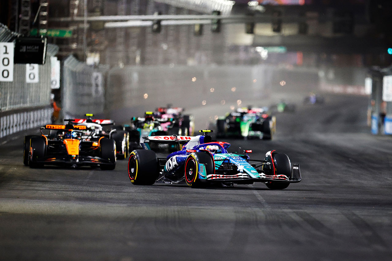 2024年F1第22戦ラスベガスGP　角田裕毅（RB）