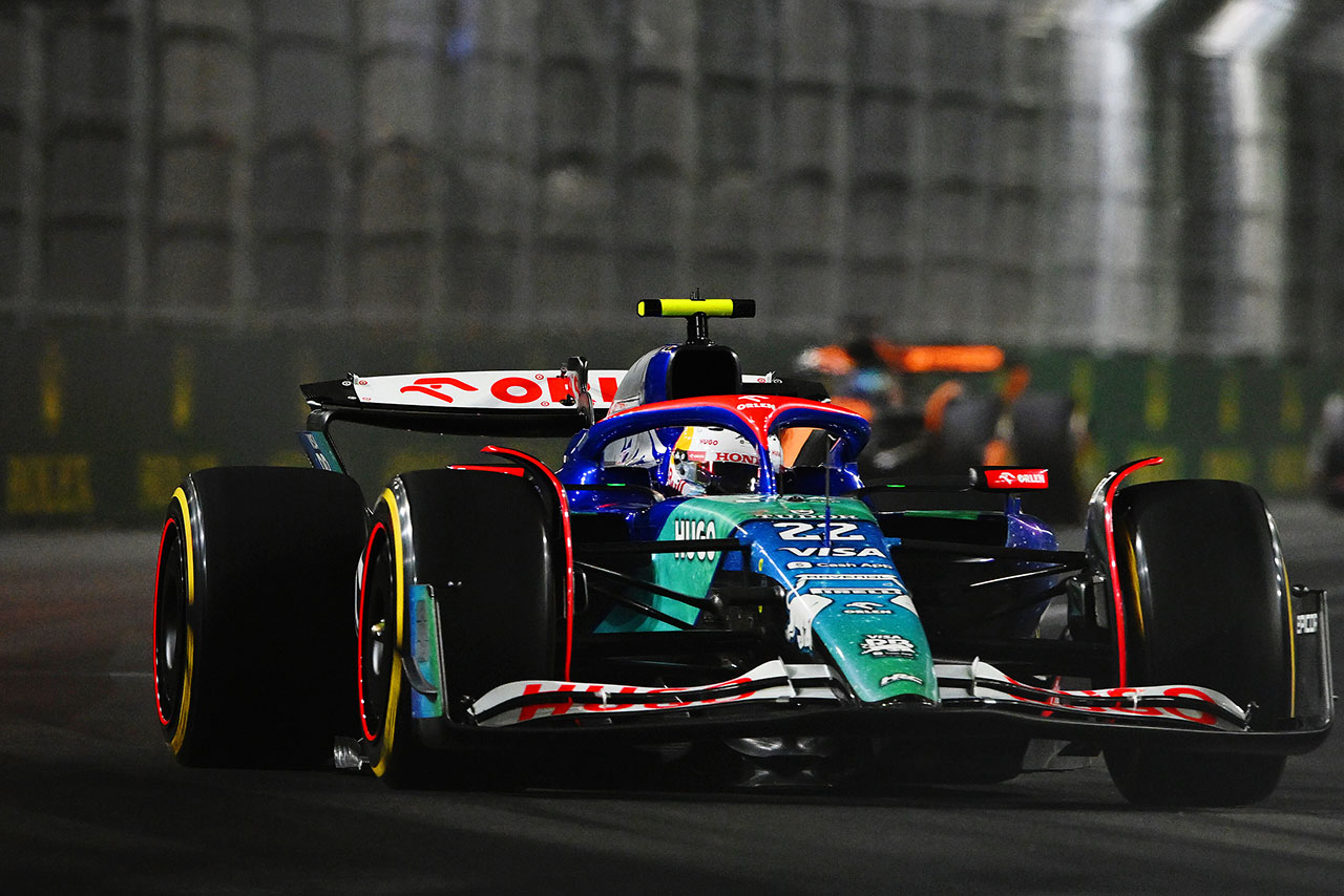 2024年F1第22戦ラスベガスGP　角田裕毅（RB）