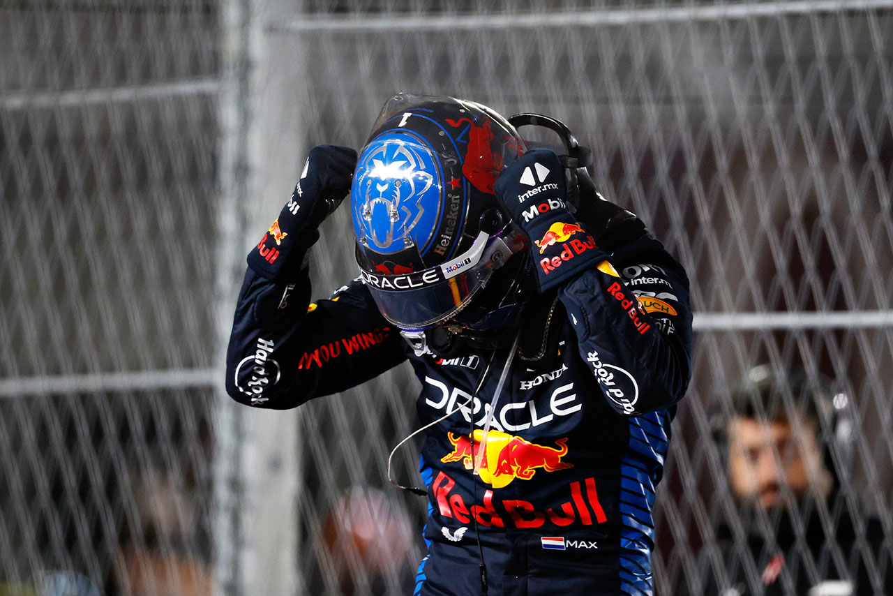 2024年F1第22戦ラスベガスGP　4連覇を果たしたマックス・フェルスタッペン（レッドブル）