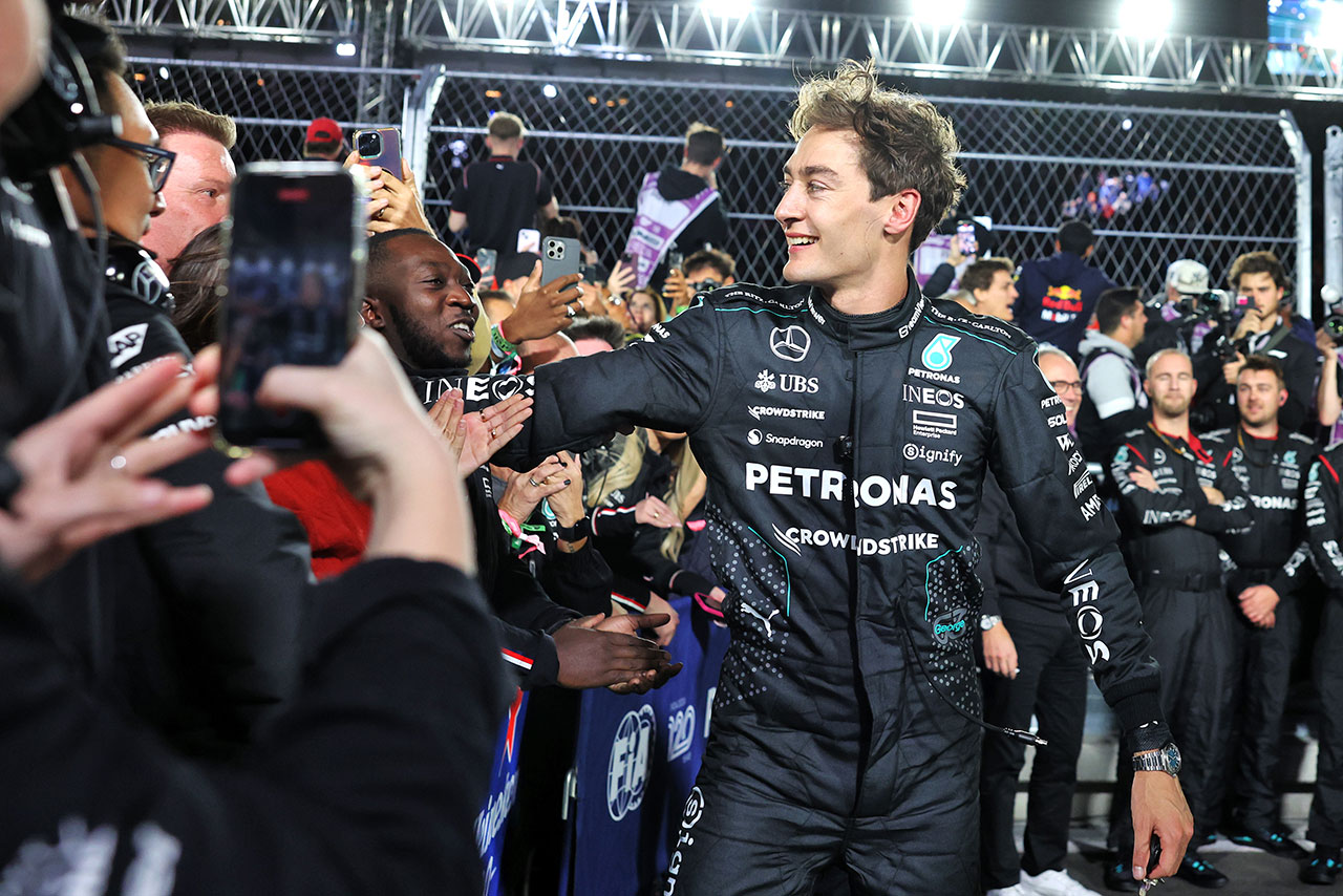 2024年F1第22戦ラスベガスGP　ジョージ・ラッセル（メルセデス）