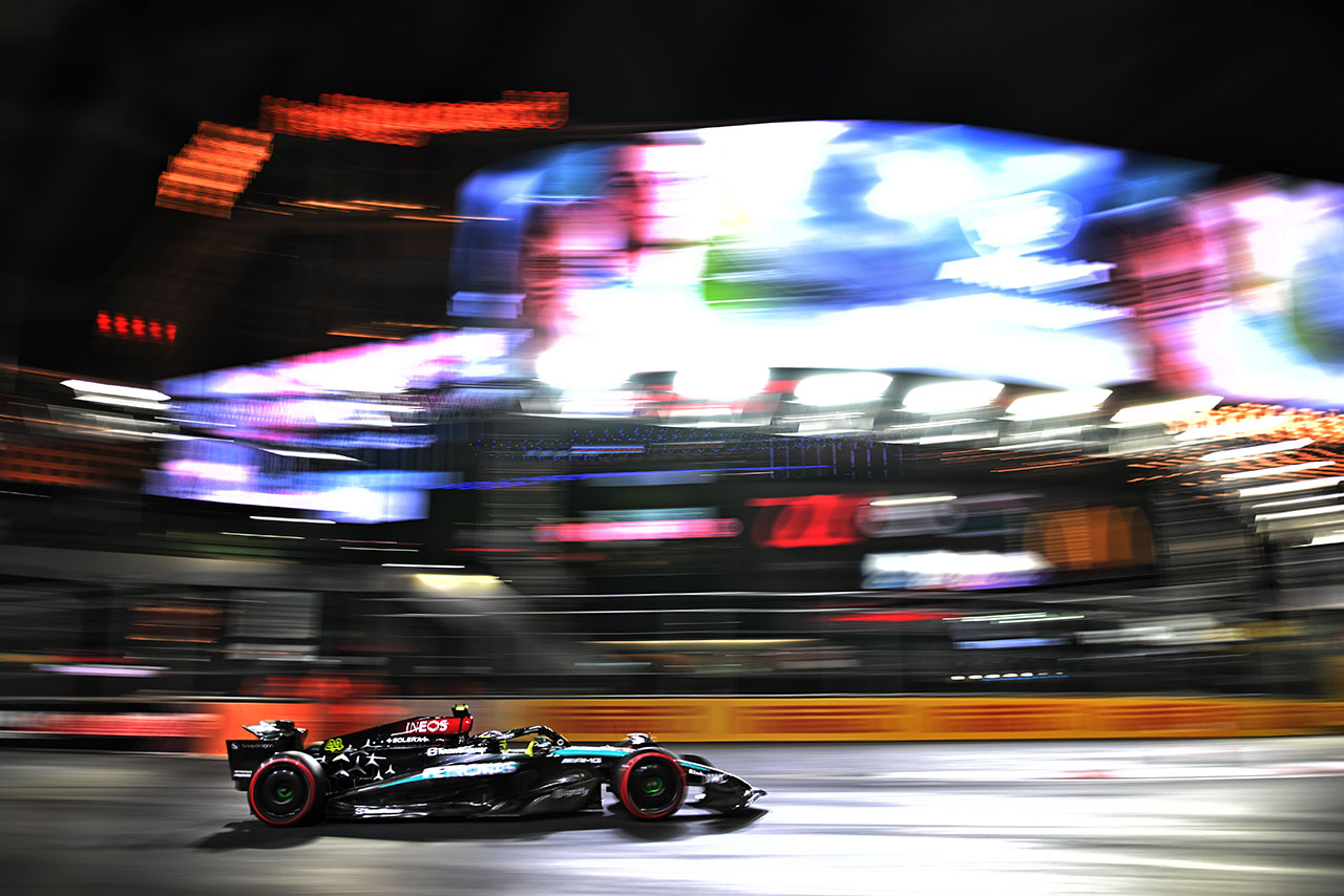 2024年F1第22戦ラスベガスGP　ルイス・ハミルトン（メルセデス）