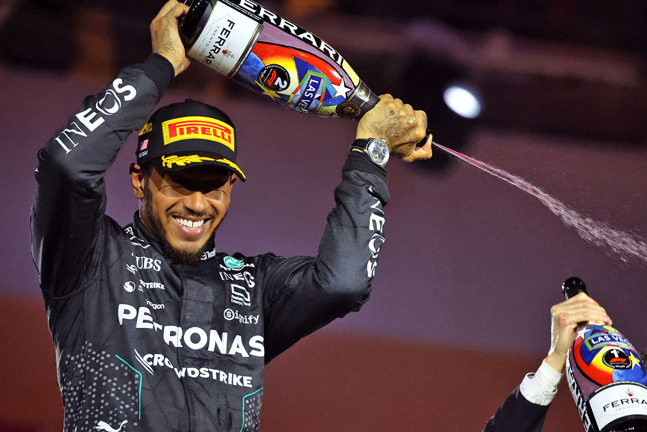 2024年F1第22戦ラスベガスGP　ルイス・ハミルトン（メルセデス）