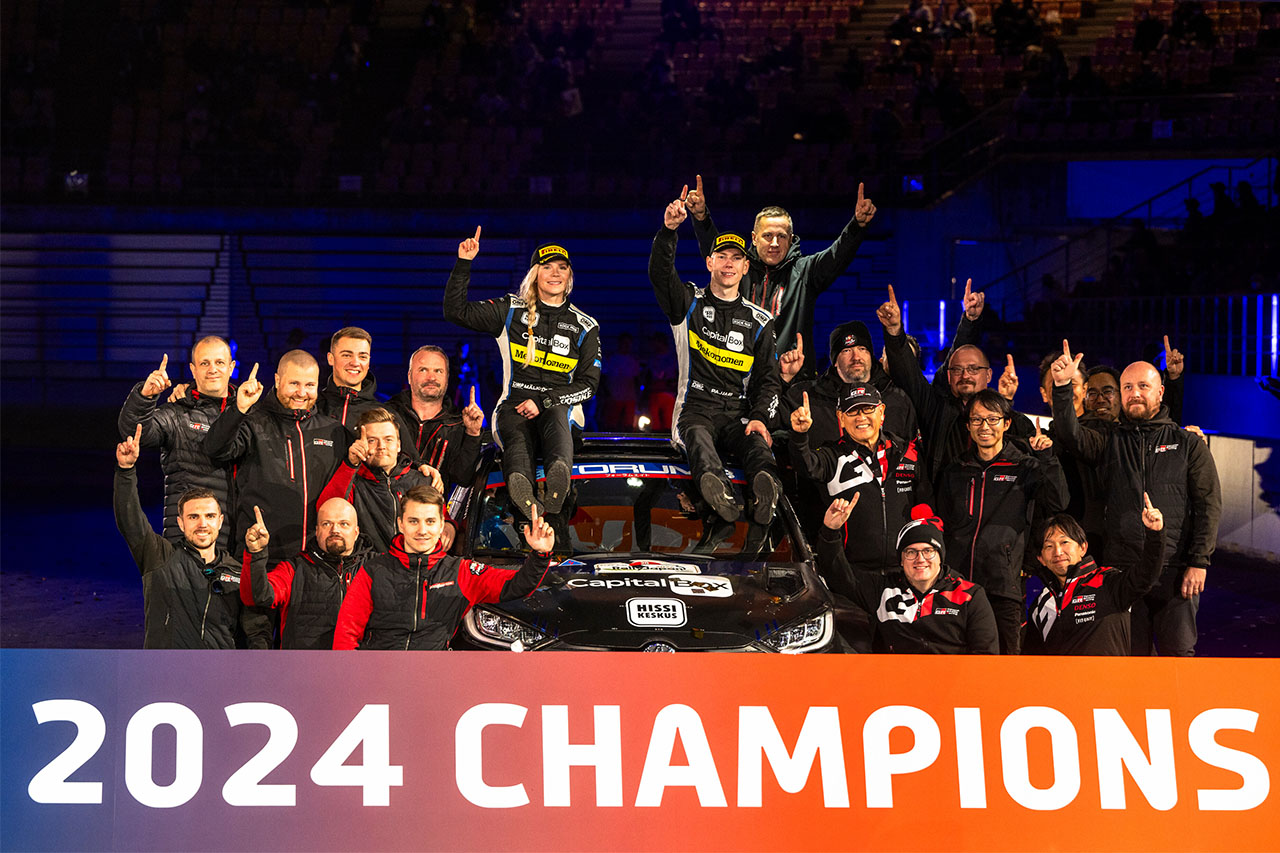 2024年WRC2チャンピオンに輝いたサミ・パヤリ／エンニ・マルコネン組（トヨタGRヤリス・ラリー2）