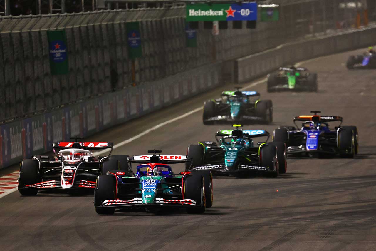 リアム・ローソン（RB）＆ケビン・マグヌッセン（ハース）