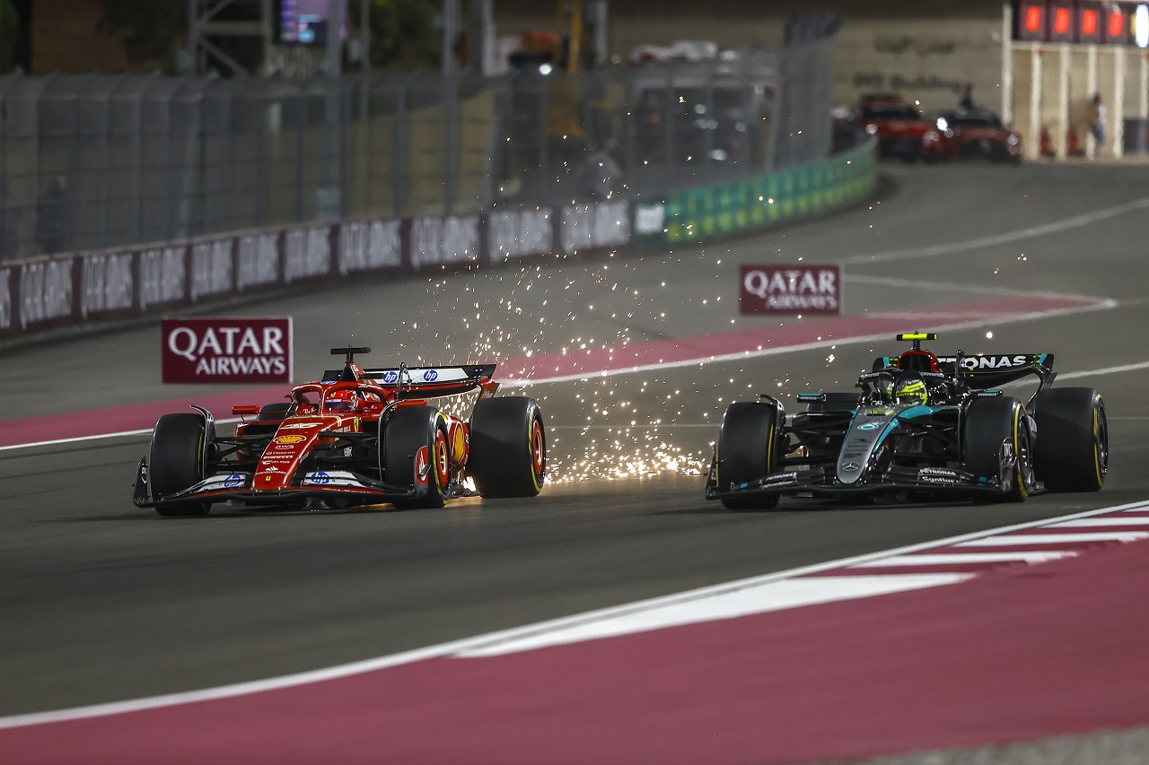 シャルル・ルクレール（フェラーリ）とルイス・ハミルトン（メルセデス）のバトル