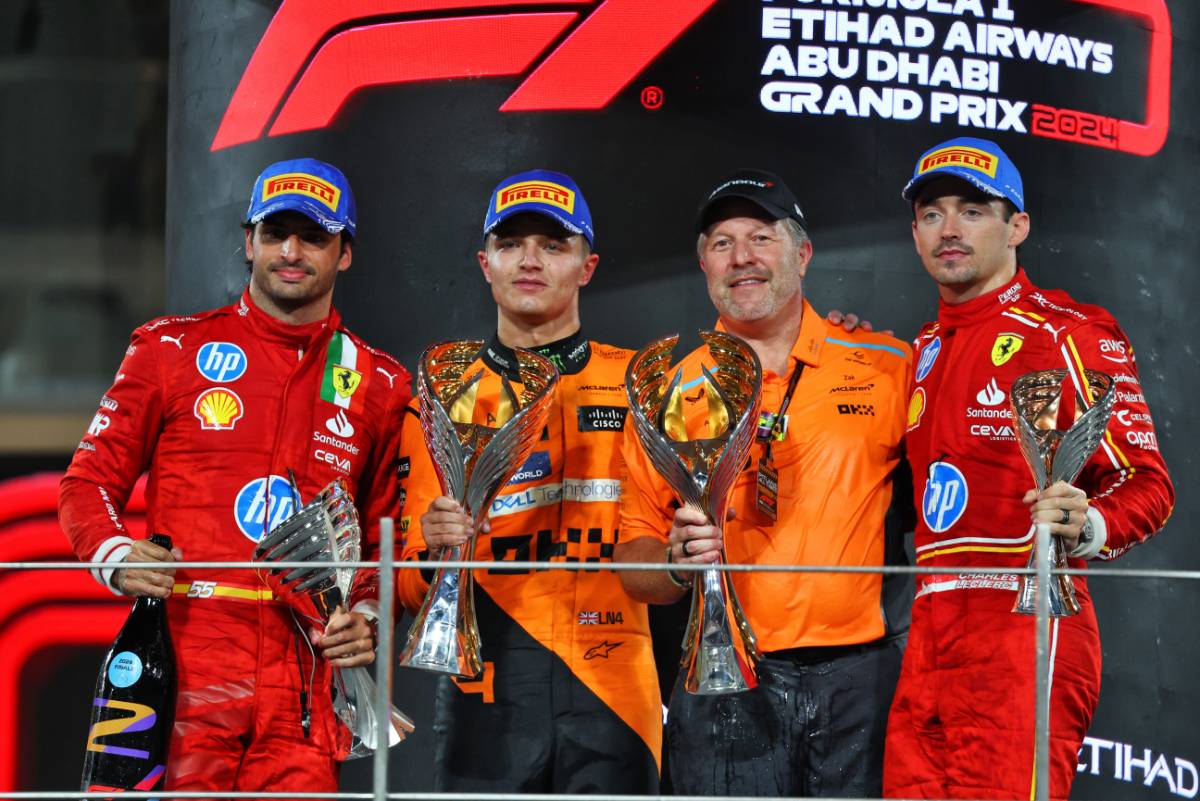 2024年F1第24戦アブダビGP　表彰式