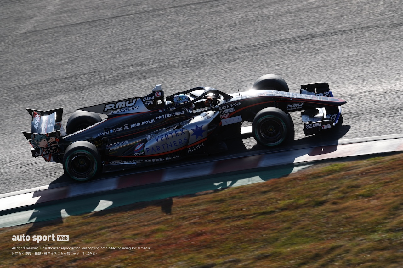 ダンデライアンのワンツーにセルモ阪口が続く。小山は好走、高星がクラッシュ／スーパーフォーミュラ公式ルーキーテスト