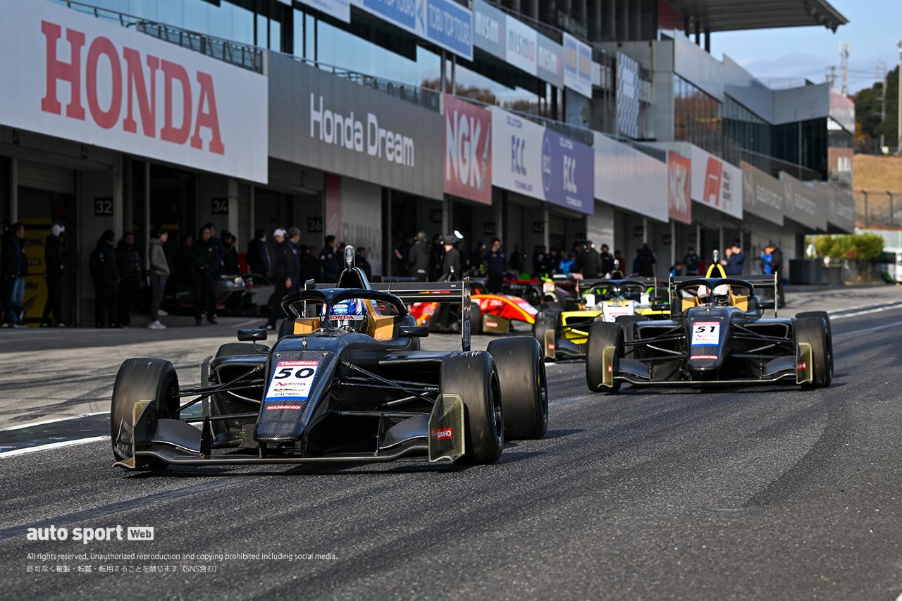 全日本スーパーフォーミュラ・ライツ選手権鈴鹿合同テストは2日目も小林利徠斗が最速。ルーキー勢が続く
